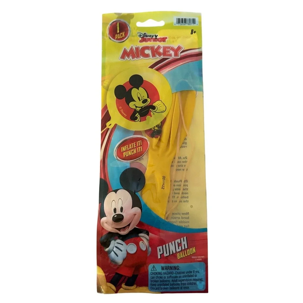 LOT of 5 Disney Junior Mickey Mouse‎ Punch Balloons Yellow Party Favors Ja-Ru